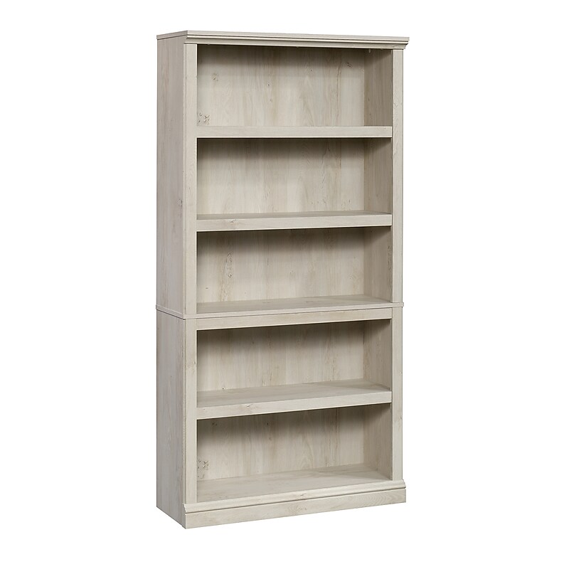 Sauder Select 70"H 5-Shelf Bookcase, Chalked Chestnut (423033) image 1