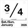 2026 AT-A-GLANCE Today Is 6" x 6" Daily Calendar Refill Pages, White/Black (K1-50-26)~#|#~A72D5EAB-29A2-4881-98136DC5DA42E931_sc7