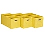 Household Essentials Storage Bins, Fabric, Yellow, 6/Set (HH828-1)~#|#~A72FDEC6-2B90-4C51-B285B5F555ADDD08_sc7