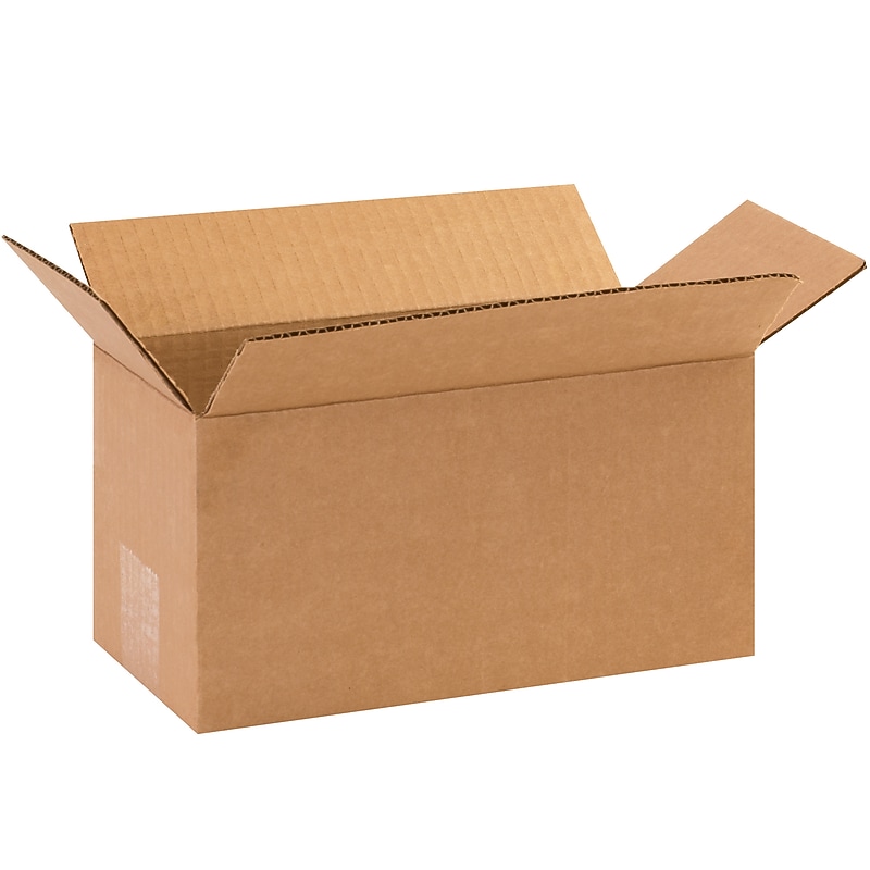 10" x 5" x 5" Shipping Boxes, 32 ECT, Brown, 25/Bundle (1055) image 1