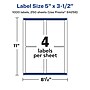 Avery Laser/Inkjet Rectangle Multipurpose Labels, 5" x 3.5", White, 1000 Labels/Box (94256)~#|#~A7346E23-8937-416C-A0A1F76096F50751_sc7