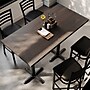 Flash Furniture Bennett Wooden Commercial Indoor Table, 60" x 30", Dark Brown Top/Black Base (GSF3060DBT2222B)~#|#~A73E1E44-9BE2-484F-9002123C5ACA7D16_sc7