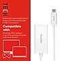 Staples TECH USB-C to Ethernet Adapter, Female to Male, White (ST62369)~#|#~A74628AA-0767-44A6-920348B4093876F8_sc7