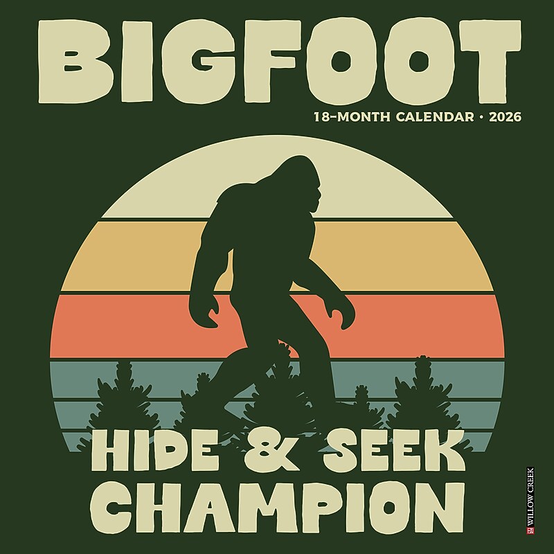 2026 Willow Creek Bigfoot 7" x 7" Monthly Wall Calendar (53485) image 1