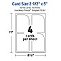 Avery Rectangle Single Rounded Corner Integrated Cards, Matte White, 30/Pack (19479398891)~#|#~A7475673-9759-4BB5-877314F39AC062F8_sc7