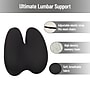 Mind Reader Memory Foam Lumbar Support Pillow Office Chair Back Cushion, Black (BBACK-BLK)~#|#~A7477F10-5D8B-45BC-89C1AEA4213B1130_sc7
