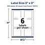 Avery Laser/Inkjet Square Multipurpose Labels, 3" x 3", Matte White, 300 Labels/Box (94101)~#|#~A7487816-AD79-4F90-A688092652A909B3_sc7