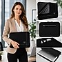 SumacLife 13" Microsuede Laptop Sleeve, Black (NbkLea674)~#|#~A7501E96-4AAE-4EEE-931B0AC4EAF32179_sc7
