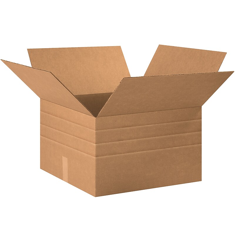 20" x 20" x 12" Multi-Depth Shipping Boxes, 15/Bundle (MD202012) image 1