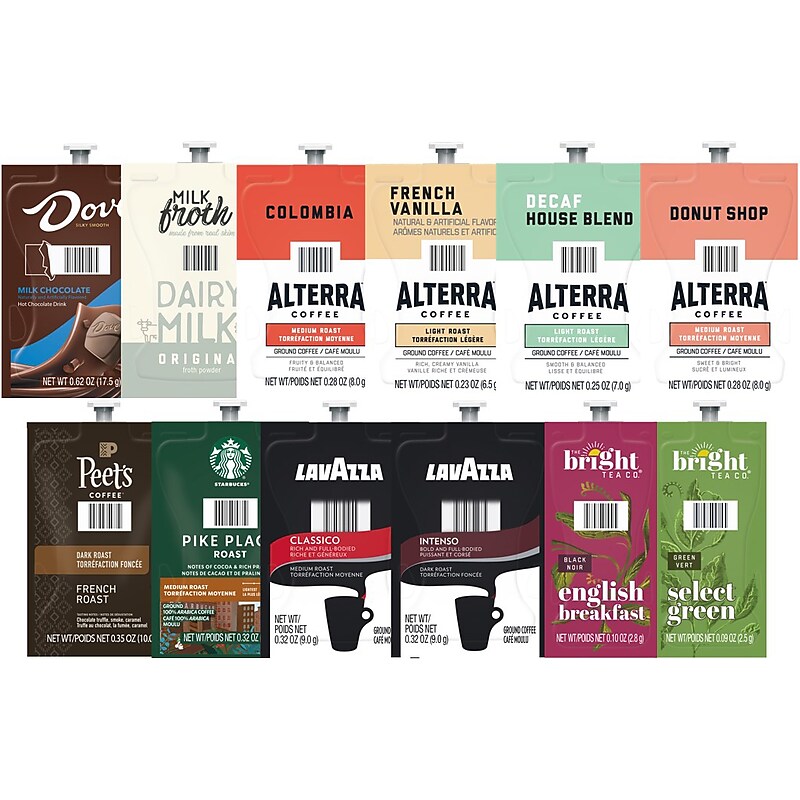 Lavazza Flavia Collection Large Variety Pack Coffee Flavia Freshpacks, 12/Carton (94163610000002) image 1