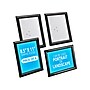 Azar Sign Holder, 8.5" x 11", Black Plastic (300332-BLK-4PK)~#|#~A750EF5E-C954-4ADB-9F9D10CE1D9F81EF_sc7
