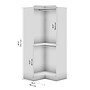 Bestar Versatile Collection 84" Corner Closet Storage Cabinet, White (40165-17)~#|#~A75779AC-ABEB-49E6-9C96282CE664A541_sc7