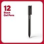 TRU RED Quick Dry Gel Pens, Medium Point, 0.7mm, Black, Dozen (TR54480)~#|#~A75F279E-C8AC-479B-9AD8B42401B4A885_sc7