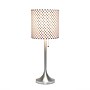 Creekwood Home Modern Glam 21.25" LED Table Lamp, Brushed Nickel/Polka Dot (CWT-1006-BD)~#|#~A760604F-F6E8-4F65-A0EF81DD3EB7DDB1_sc7