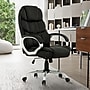 Sealy Posturepedic Spencer Ergonomic Faux Leather Swivel Executive Chair, Black (63075)~#|#~A760A32A-62C1-4452-9C863852DD078659_sc7