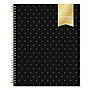 2026 Blue Sky Day Designer Swiss Dot 11" x 8.5" Weekly & Monthly Personal Organizer, Plastic Cover, Black (154652)~#|#~A7625DAA-993D-4720-BB422D91687E4CB5_sc7