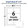 Avery Customizable Name Badge Insert Refills, 3" x 4", White, 600/Pack(35392)~#|#~A7659501-36F2-4AE8-ADB4750F32B49F1D_sc7