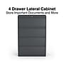 Staples Commercial 4-Drawer Lateral File Cabinet, Letter/Legal Size, Lockable, 52.5"H x 36"W x 18.63"D, Charcoal (60944/20886)~#|#~A767AC39-1FC5-4A09-B075CE485A6F7320_sc7