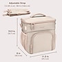 bentgo Prep Deluxe Insulated Multimeal Bag, 5-Compartment, Sand (BGPRPBAG-SD)~#|#~A76DC8D0-5E88-44E8-BAE94139CA61D6AA_sc7