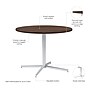 Bush Business Furniture 42" Round Conference Table, Black Walnut (99XTB42RBW)~#|#~A76E22B6-042B-4787-8537B53F2187603F_sc7