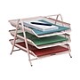 Mind Reader Metal Front Loading Letter Tray, Pink (3TPAPER-PNK)~#|#~A773EBAD-9665-4DF7-8E2D313B30AD779F_sc7