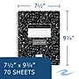 Roaring Spring Signature Collection 1-Subject Composition Notebook, 7.5" x 9.75", Graph Ruled, 70 Sheets, Black (10113)~#|#~A7776A9E-1383-40C5-8FBCDCB0E44A6EE5_sc7
