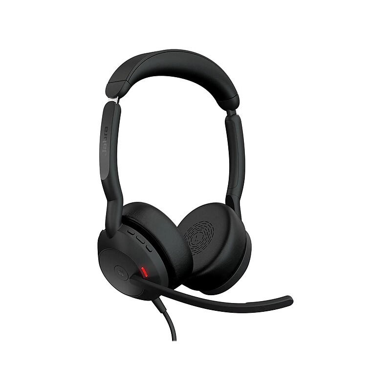 jabra Evolve2 50 Active Noise Canceling Bluetooth Stereo Computer Headset, USB-A, MS Certified (25089-999-999) image 1