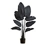 Nearly Natural Artificial Halloween Black Travelers Palm Tree, 4' (T5228)~#|#~A7794914-1084-418E-B37F15E0E3EC01B7_sc7