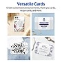 Avery Integrated Cards, 6" x 9", Glossy White, 25/Pack (95354)~#|#~A77A767E-6F73-4442-A30C0AB63B401FD9_sc7