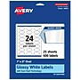 Avery Laser/Inkjet Oval Multipurpose Labels, 2"  Dia, Glossy White, 600/Pack (94053)~#|#~A77BDF6D-E9F0-4483-9E2DDA021B39E570_sc7