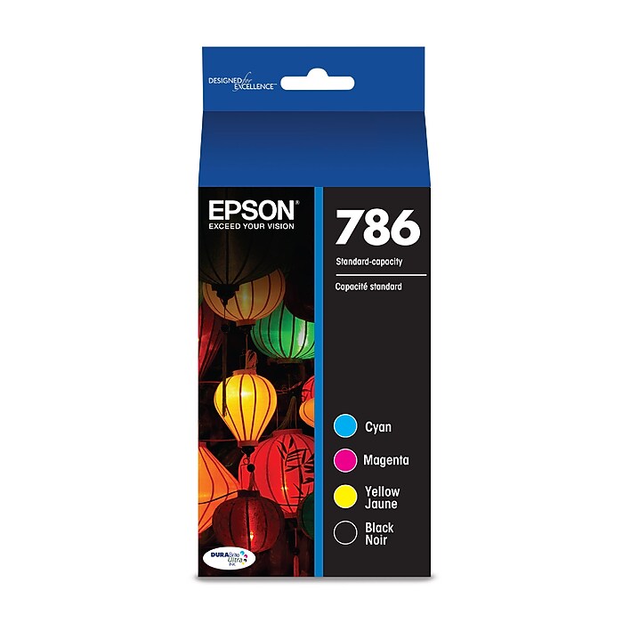 Epson T786 Black/Cyan/Magenta/Yellow Standard Yield Ink