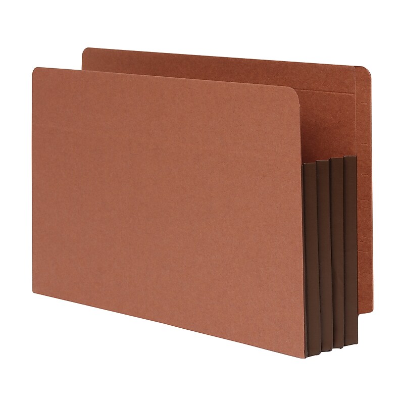 Pendaflex File Pocket, 3 1/2" Expansion, Legal Size, Brown, 10/Box (1007049) image 1