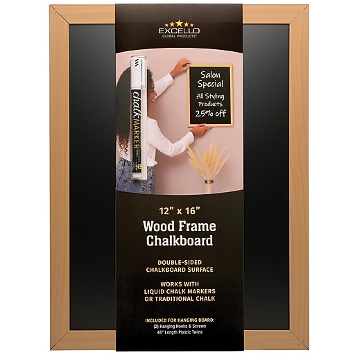 Excello Global Products Black Chalkboard, 16.1
