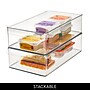 iDESIGN Small Stackable Plastic Storage Bin, Clear (70037)~#|#~A786530E-1139-474D-B2CC2FF89E975D74_sc7