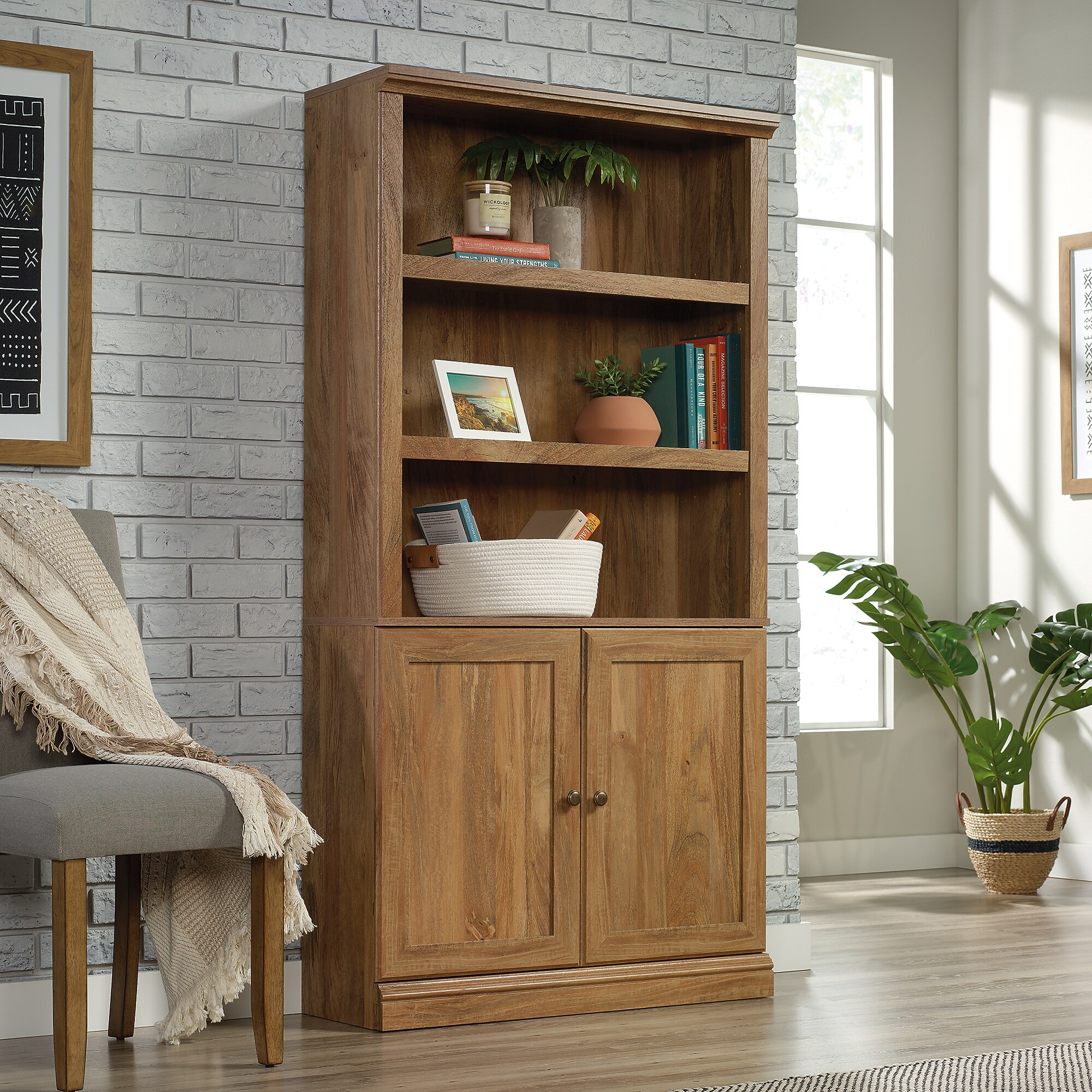Sauder Select 70″H 5-Shelf Bookcase, Sindoori Mango (426414) Sansujyuku sansujyuku.com
