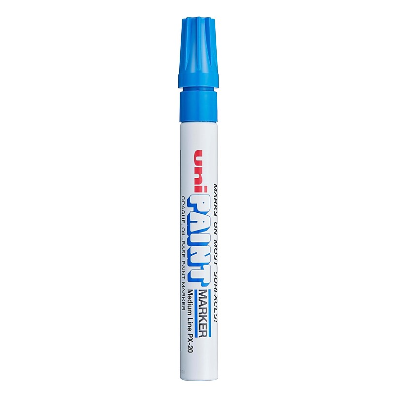 uni PAINT PX-20 Oil-Based Marker, Medium Tip, Blue (63603) image 1