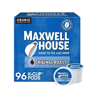 Maxwell House Original Roast Coffee, Keurig K-Cup Pod, Medium Roast, 96/Carton (5469CT)