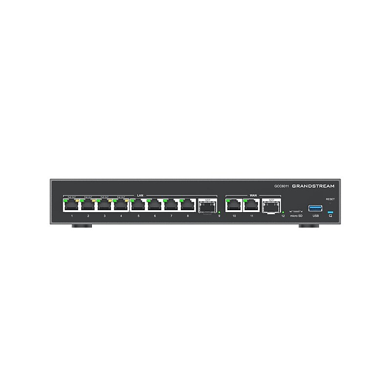 Grandstream GCC6010 Series 10-Port Ethernet Enterprise Managed PoE, 2.5Gbps, Black (GCC6011) image 1