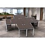 Boss Office Products Simple System 60"W L-Shaped Desk with File Pedestal, Driftwood, 4/Set (SGSD018-101)~#|#~A7A6AB3C-2F66-4560-BCC20BAE36F1CAE0_sc7