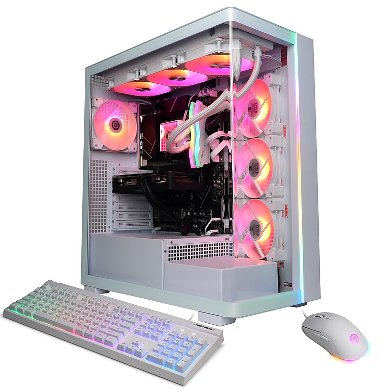 CyberPowerPC Gaming Desktop Computer, Intel Core i9-14900KF, GeForce RTX 5060 Ti 16GB, 32GB RAM, 2TB SSD, Windows 11 Home image 1