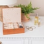 Household Essentials Jewelry Organizer Box with Clasp Closure, Caramel (HE1179)~#|#~A7AF5147-D4E2-4C25-A7D52D0AE17179E9_sc7