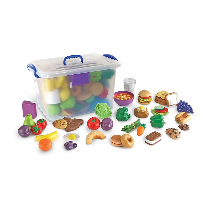 Learning Resources New Sprouts Classroom Play Food Set, 100/Set (LER9723) image 1