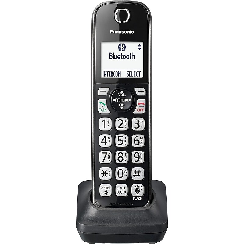 Panasonic KX-TGDA66M Cordless Phone Handset Accessory Compatible with KX-TGD66x Series, Black image 1