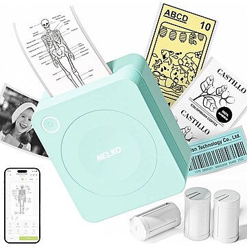 Core Innovations CTP520 mini Label Printer Kit, Sierra Blue