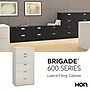 HON Brigade 600 Series 5-Drawer Lateral File Cabinet, Locking, Letter/Legal, Gray, 36"W (H685.L.Q)~#|#~A7B50E8E-E8A7-487E-B16E384C6733E028_sc7