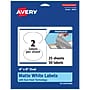 Avery TrueBlock Laser/Inkjet Oval Multipurpose Labels, 4" x 6", White, 50/Pack (94057)~#|#~A7B5EC21-F744-4CD4-A8D096ACEAA93CA3_sc7