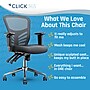 Click365 Ergonomic Mesh Swivel Task Chair, Grey (CCHR10002B)~#|#~A7B7D1FD-892F-451B-858C95C7010D0B34_sc7