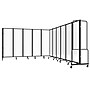 National Public Seating Robo Series 11-Panel Folding Mobile Room Divider, 72"H x 256"W, Clear Acrylic (RDB6-11CA)~#|#~A7BFEF15-CDE3-4A03-857902CA6A566F33_sc7
