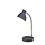 Simplee Adesso Slender LED Desk Lamp, 13.5"H, Black & Brushed Steel (SL3973-01)~#|#~A7C29777-C298-4636-9863085E950683D0_sc7