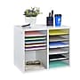 AdirOffice 500 Series 12-Compartment Literature Organizer, 20" x 11.8", White (500-12-WHI)~#|#~A7C8DCE2-E447-4F57-9A51284FB12D4291_sc7